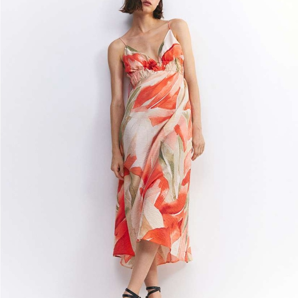 H&M Floral Print Maxi Dress (S)